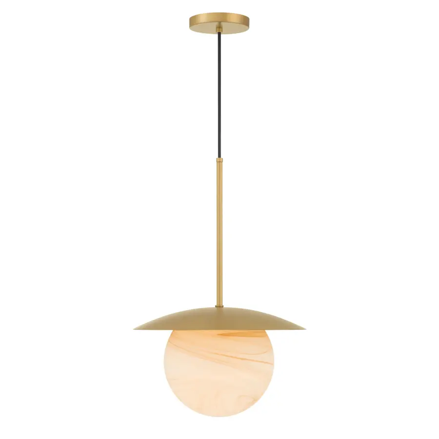Olenne 14" 1-Light Pendant in Legacy Brass - Image 10