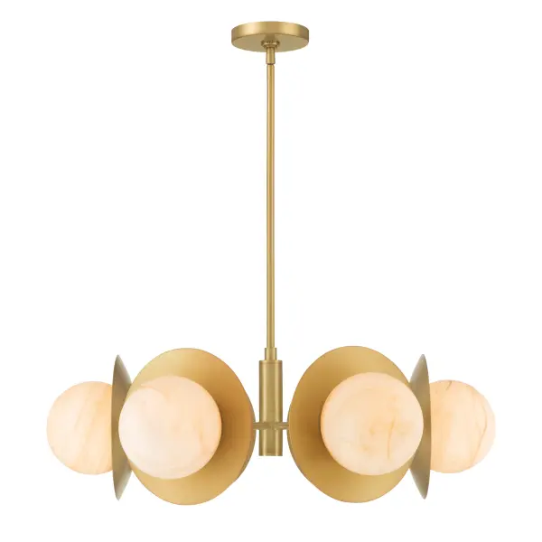 Olenne 28" 6-Light Pendant in Legacy Brass - Image 9