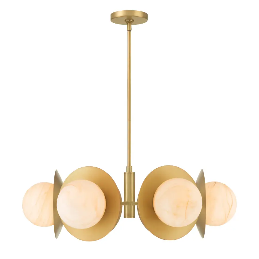 Olenne 28" 6-Light Pendant in Legacy Brass - Image 9