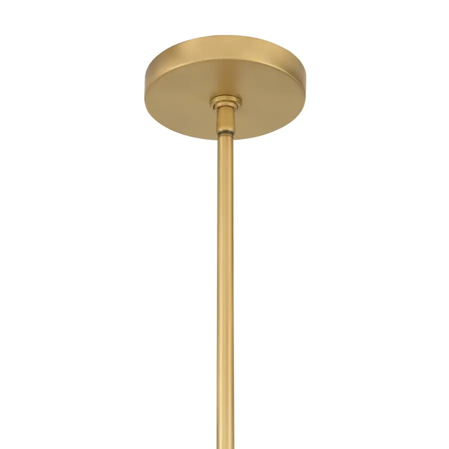 Olenne 42" 8-Light Pendant in Legacy Brass and Dark Matte Black - Image 6