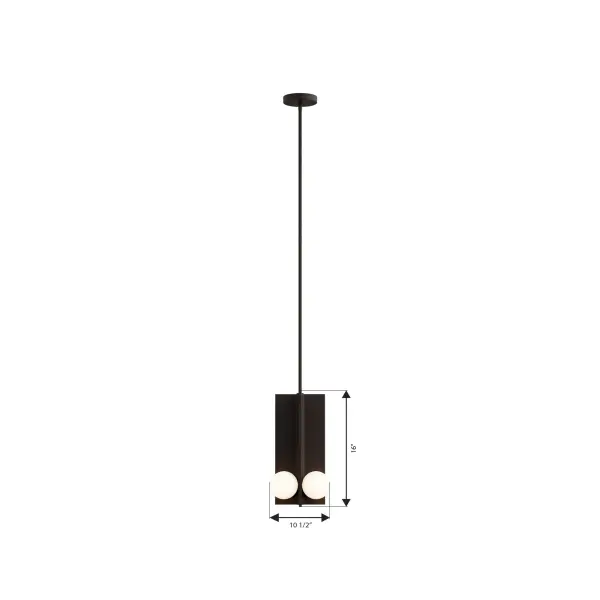 Vestra 10.5" LED Pendant in Dark Bronze - Image 4