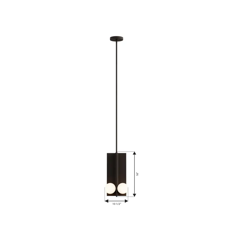 Vestra 10.5" LED Pendant in Dark Bronze - Image 4