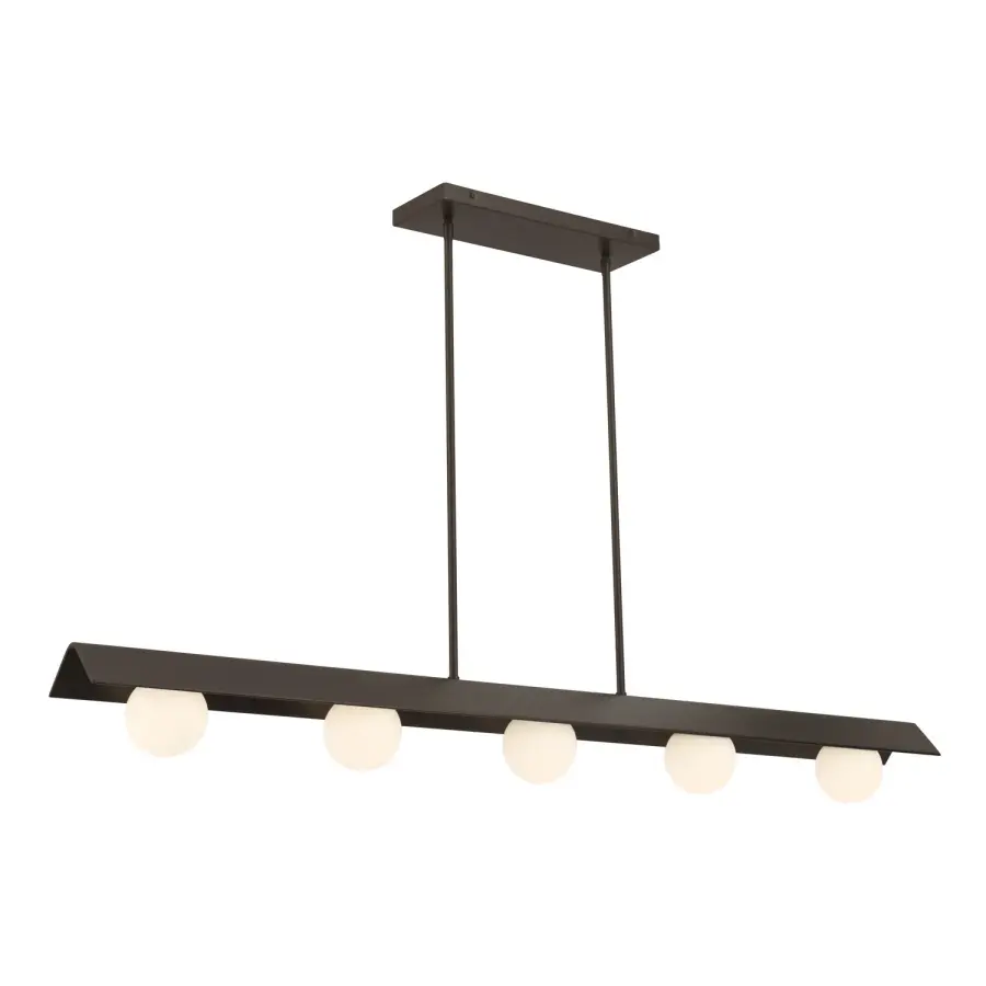 Vestra 54" LED Linear Chandelier in Dark Bronze - Image 1