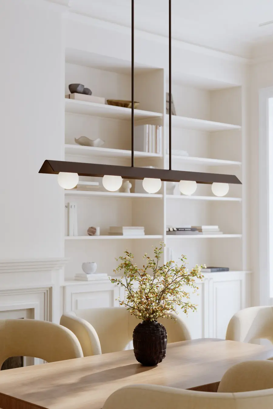Vestra 54" LED Linear Chandelier in Dark Bronze - Image 2