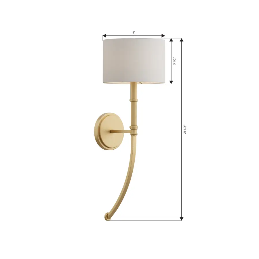 Molvene 23.5" High 1-Light Wall Sconce - Image 2