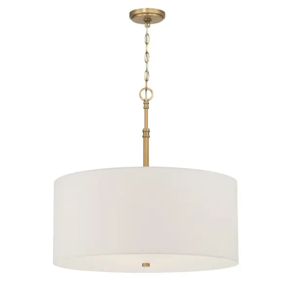 Molvene 24" 3-Light Pendant in Legacy Brass - Image 1