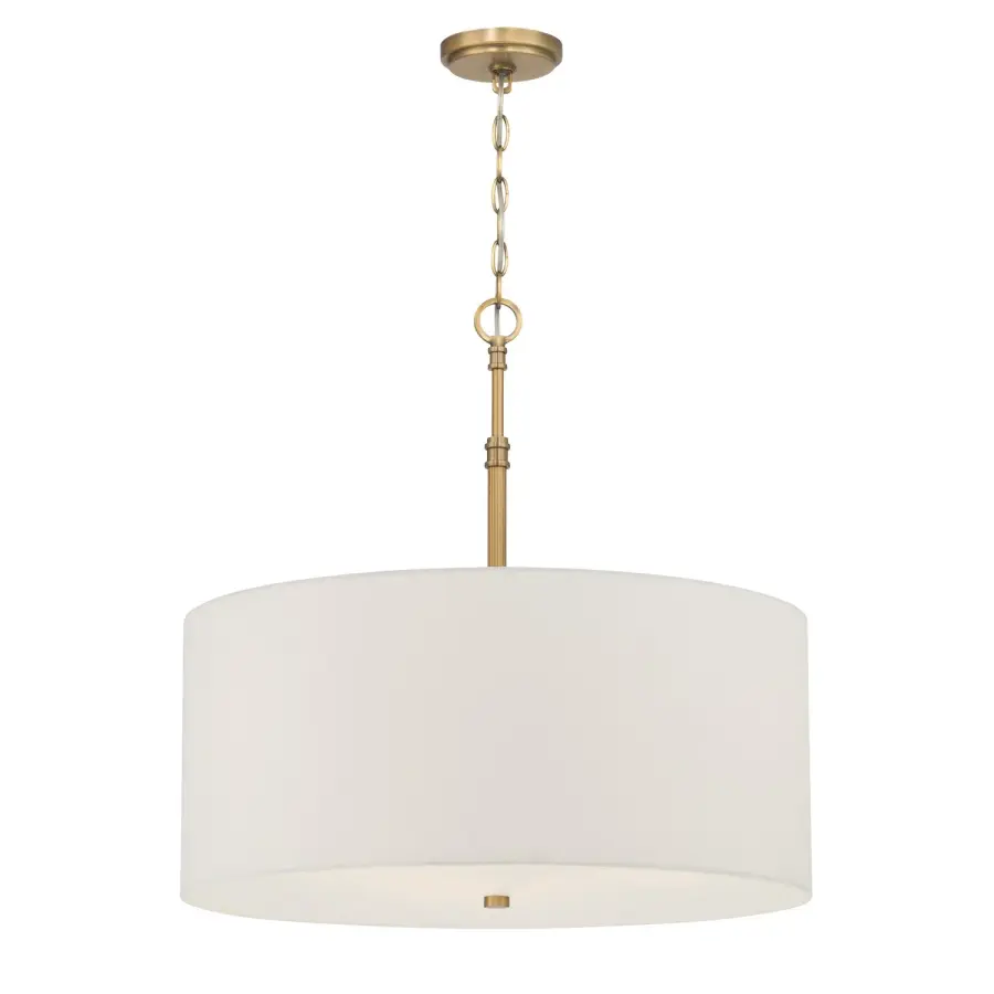Molvene 24" 3-Light Pendant in Legacy Brass - Image 1