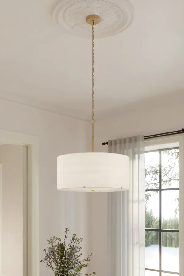 Molvene 24" 3-Light Pendant in Legacy Brass - Image 2