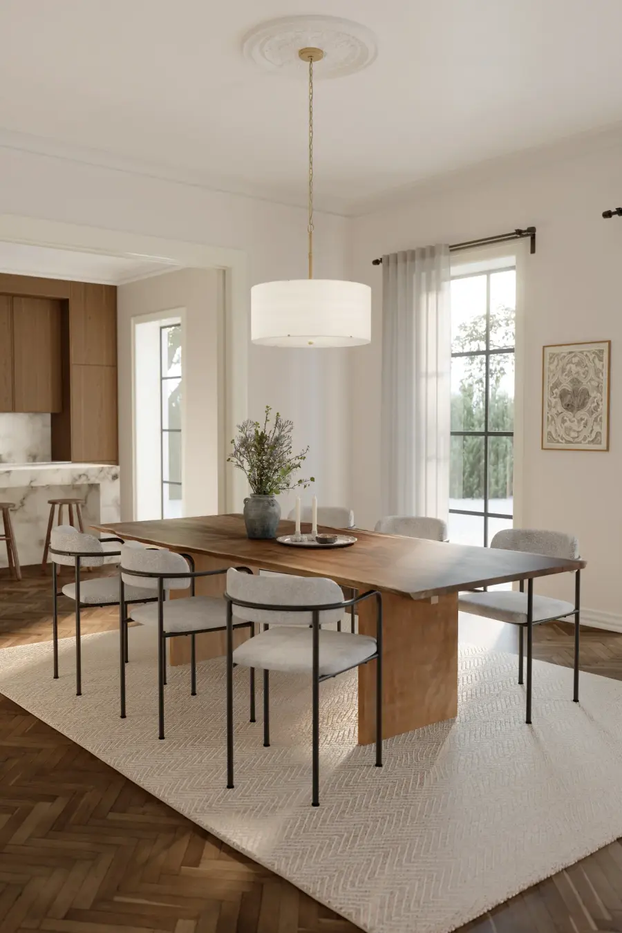 Molvene 24" 3-Light Pendant in Legacy Brass - Image 3