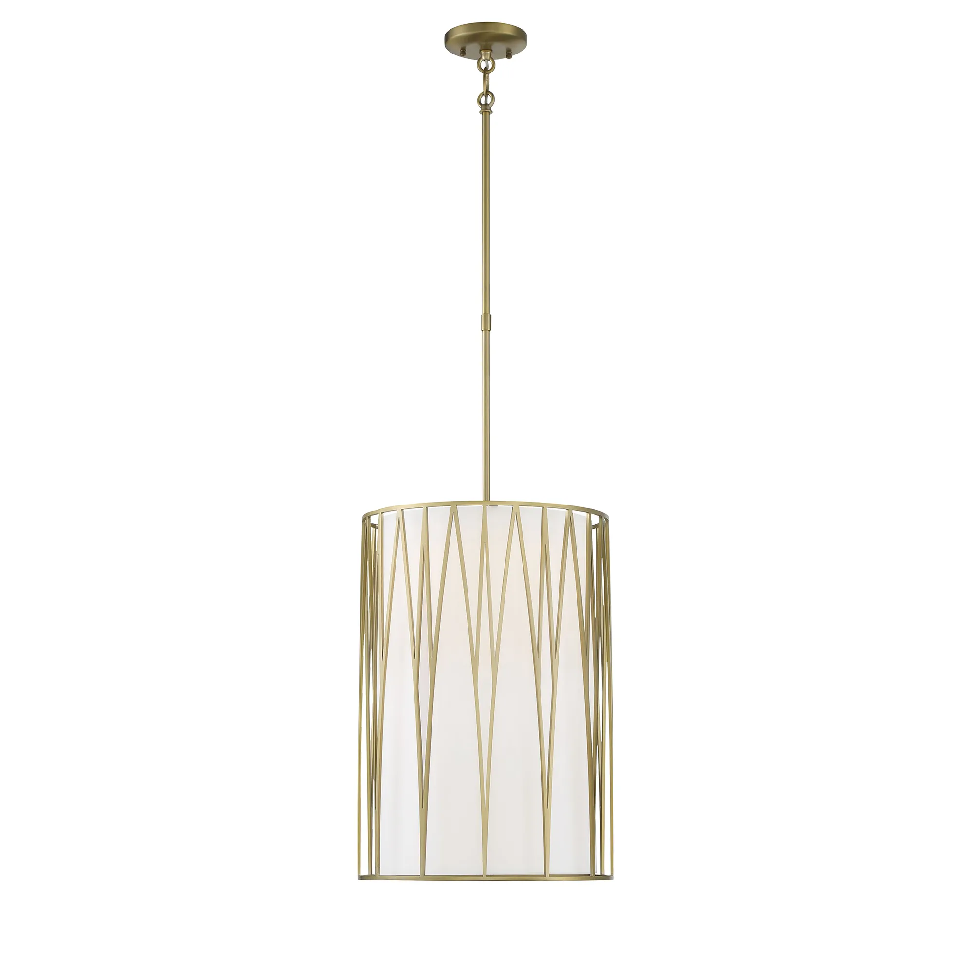 Regal Terrace LED Pendant in Soft Brass