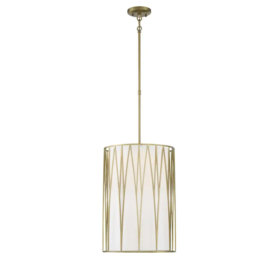 Regal Terrace LED Pendant in Soft Brass
