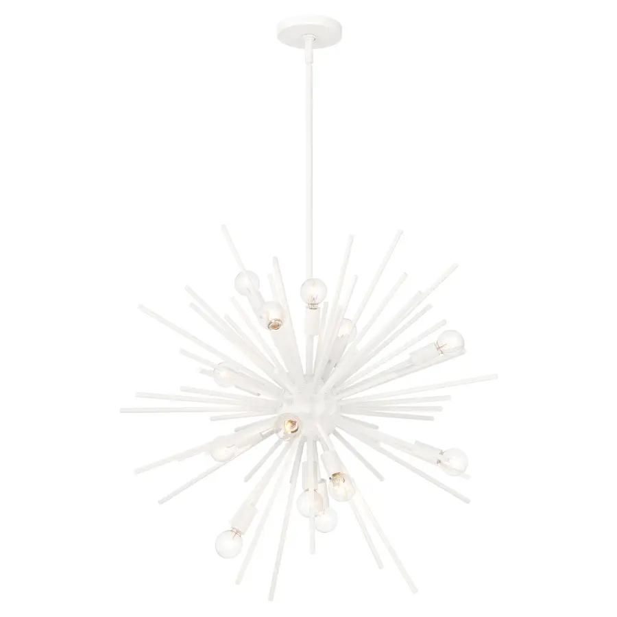 Bessel 15-Light Pendant in Sand White - Image 1