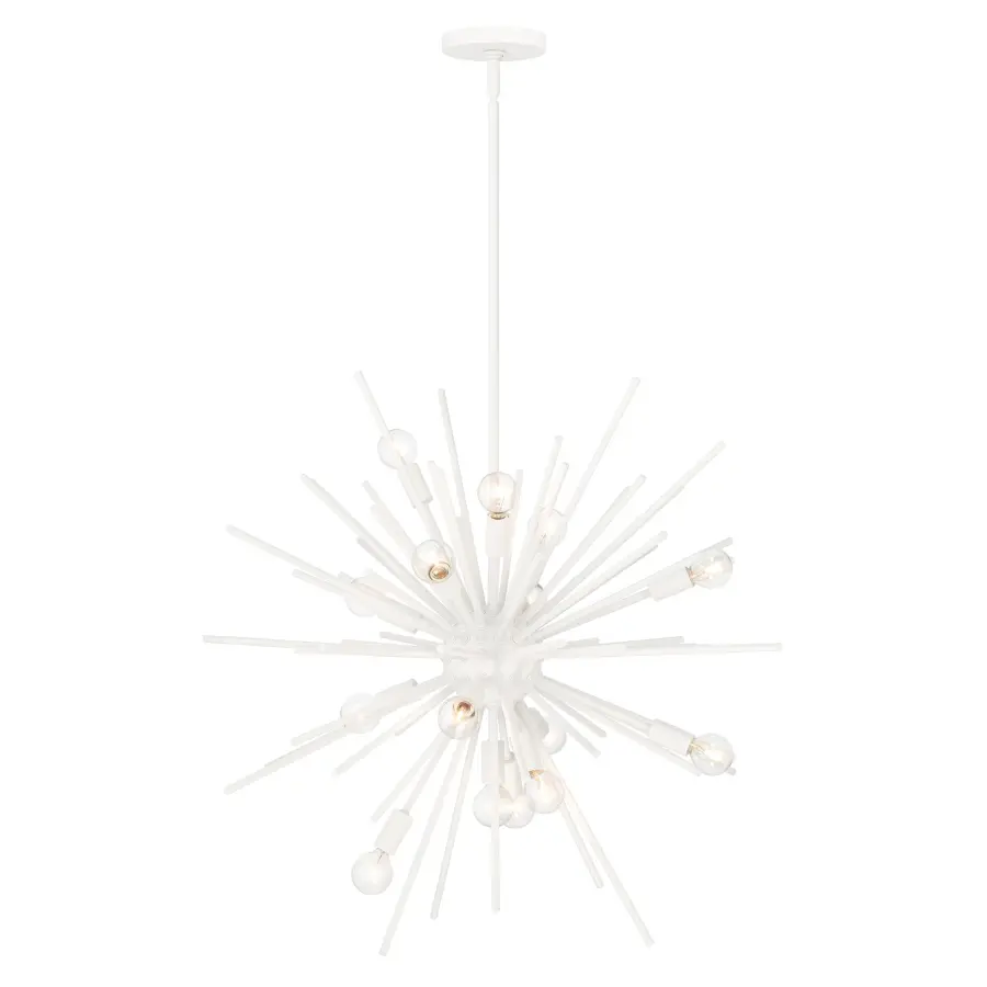 Bessel 15-Light Pendant in Sand White - Image 4
