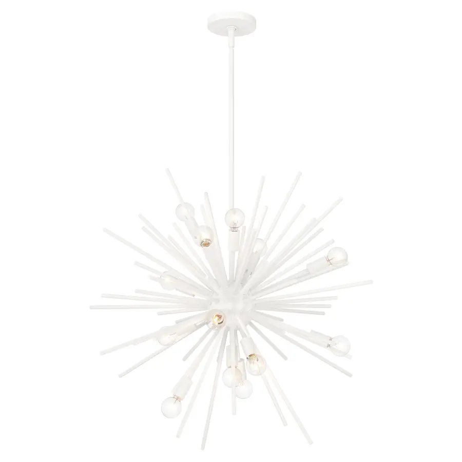 Bessel 15-Light Pendant in Sand White - Image 6