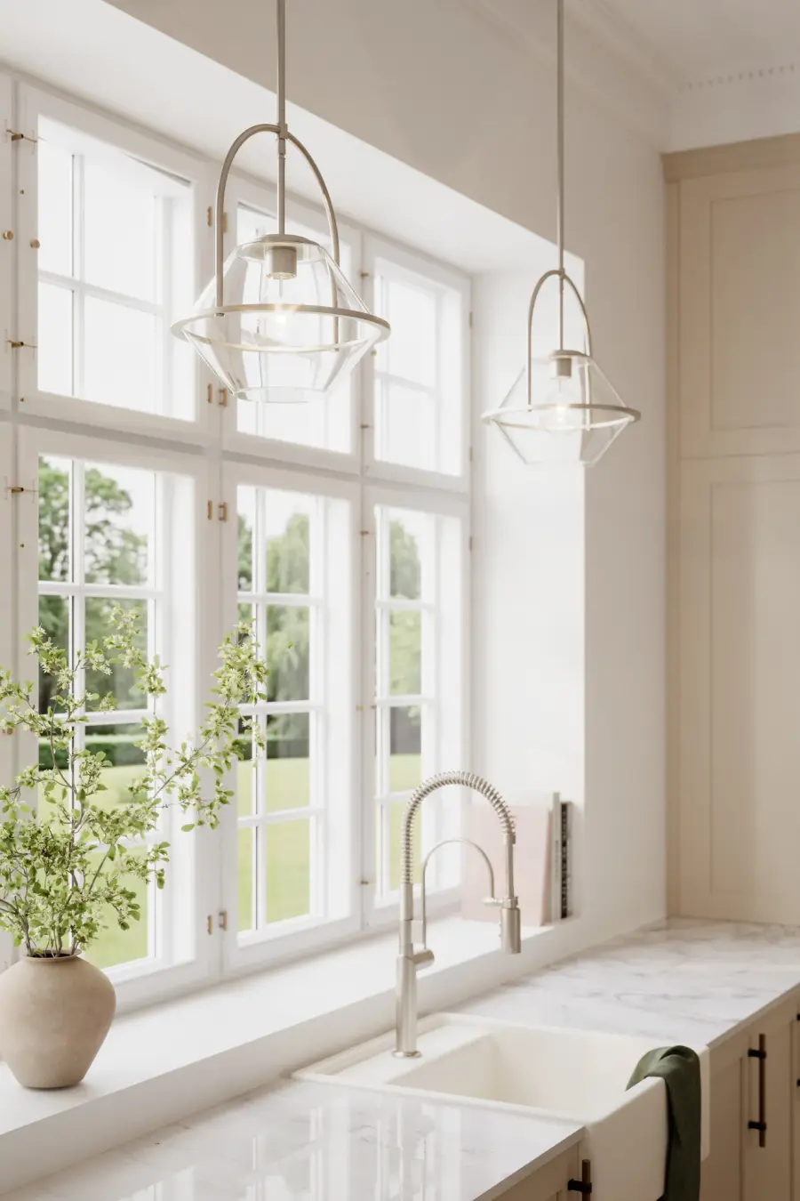 Coralyn 13.25" 1-Light Pendant in Brushed Nickel - Image 2