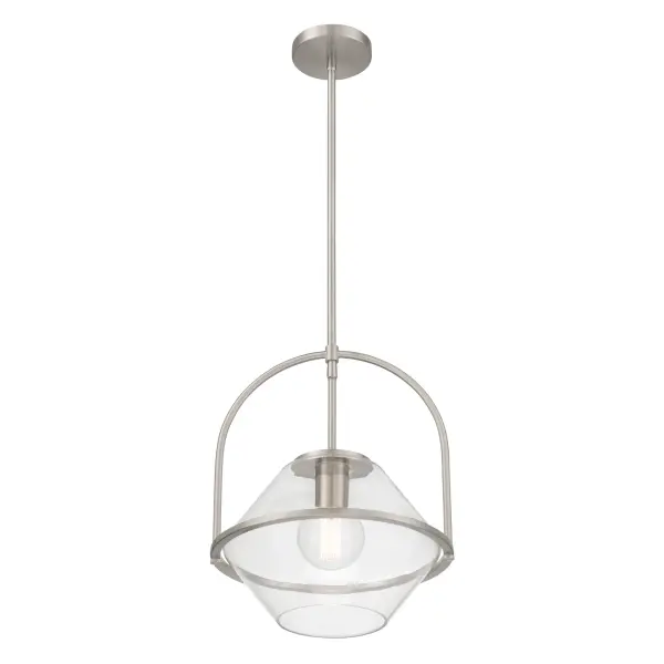 Coralyn 13.25" 1-Light Pendant in Brushed Nickel - Image 8