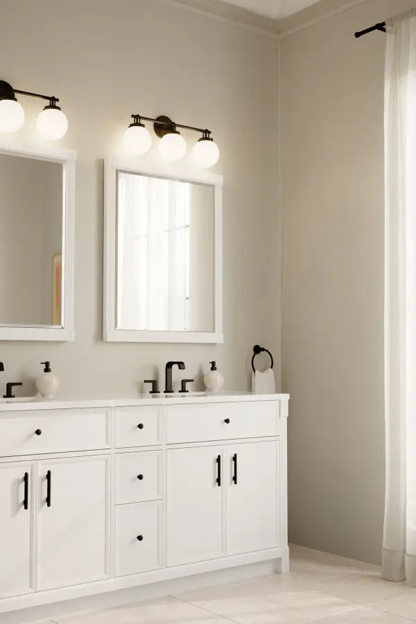 Ortesa 24" 3-Light Vanity in Dark Matte Black - Image 4
