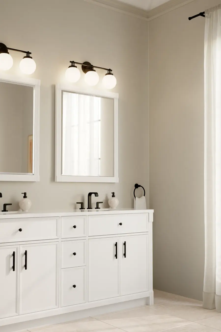 Ortesa 24" 3-Light Vanity in Dark Matte Black - Image 4