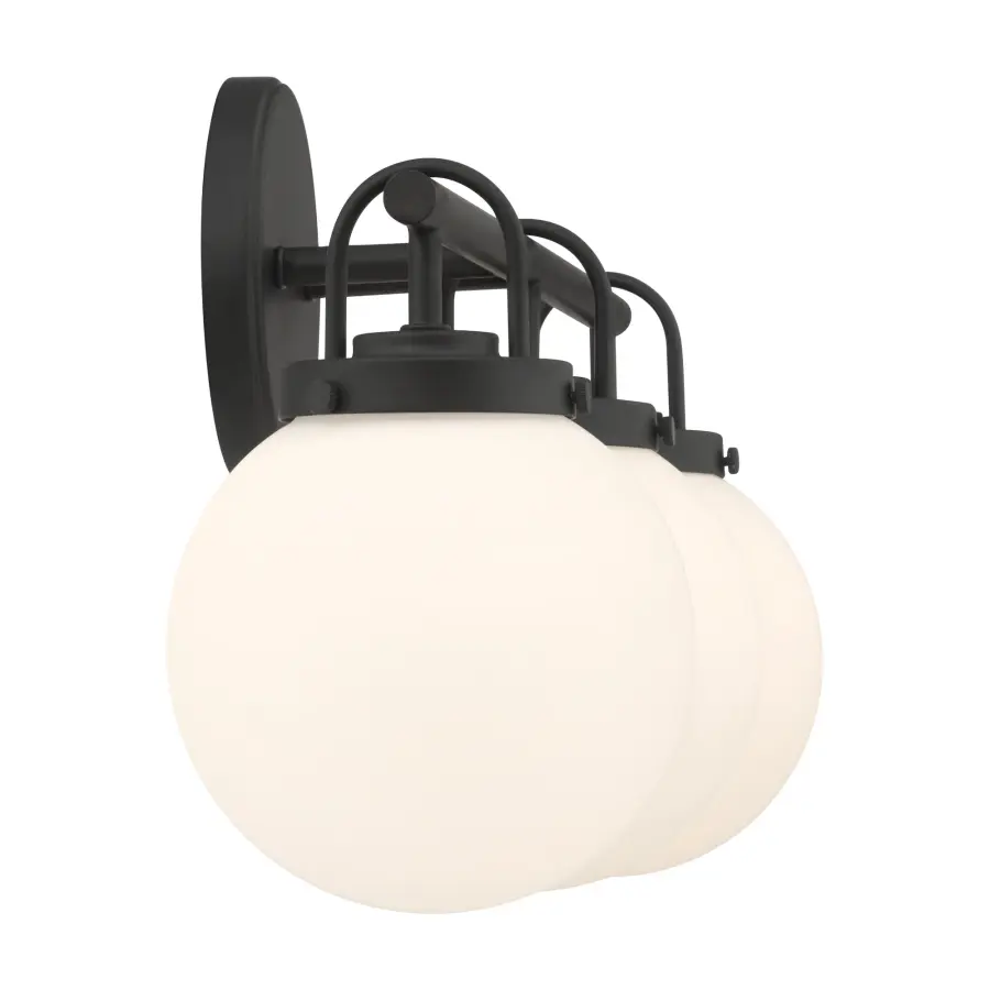 Ortesa 24" 3-Light Vanity in Dark Matte Black - Image 7