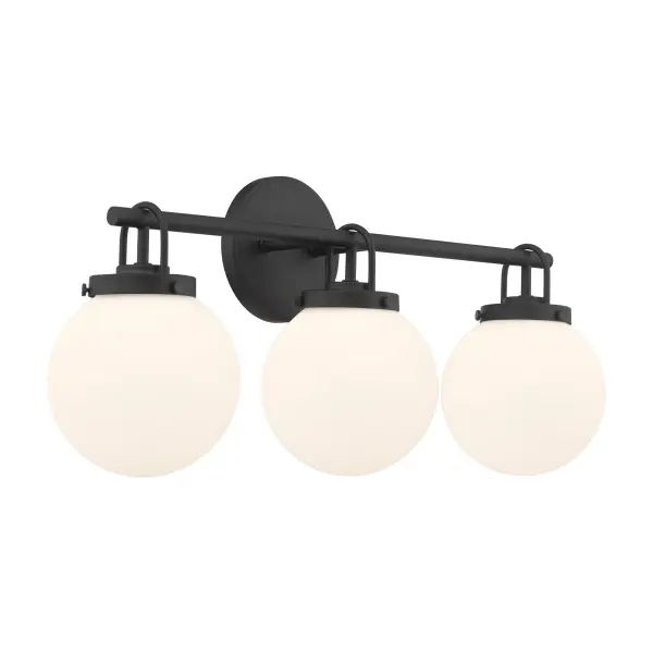 Ortesa 24" 3-Light Vanity in Dark Matte Black - Image 8