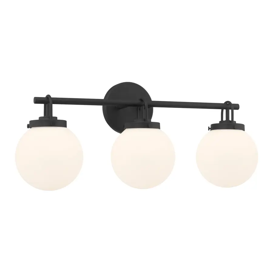 Ortesa 24" 3-Light Vanity in Dark Matte Black - Image 9