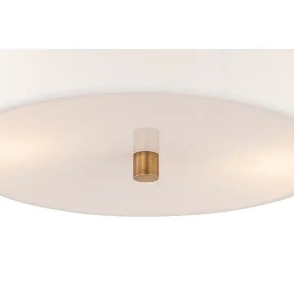 Nebri 15" 3-Light Semi-Flush Mount in Legacy Brass - Image 5