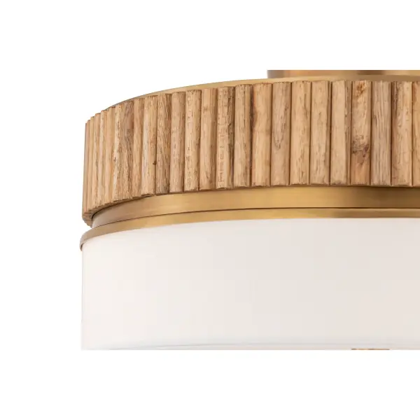 Nebri 15" 3-Light Semi-Flush Mount in Legacy Brass - Image 6