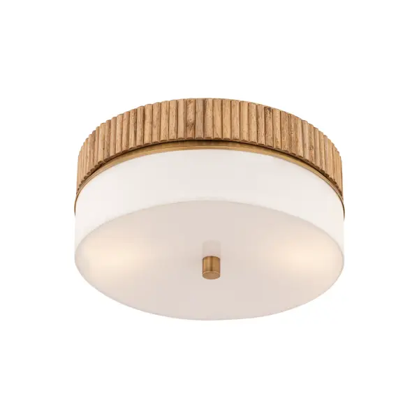 Nebri 15" 3-Light Semi-Flush Mount in Legacy Brass - Image 7