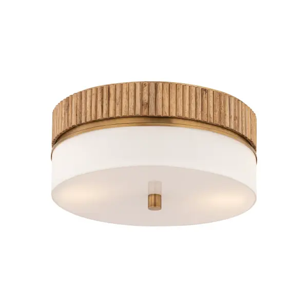 Nebri 15" 3-Light Semi-Flush Mount in Legacy Brass - Image 8