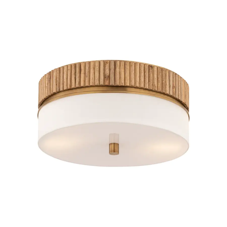 Nebri 15" 3-Light Semi-Flush Mount in Legacy Brass - Image 8