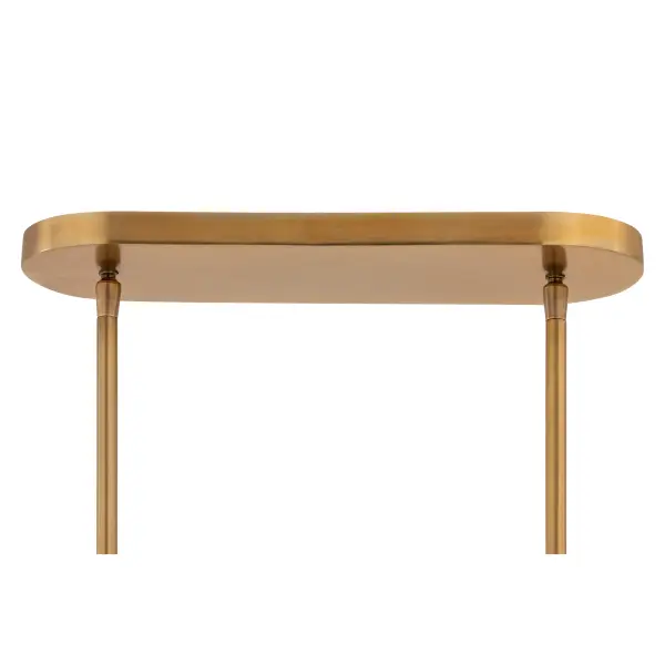 Nebri 42.5" 5-Light Linear Chandelier in Legacy Brass - Image 5