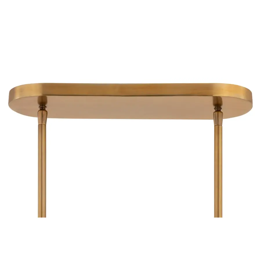 Nebri 42.5" 5-Light Linear Chandelier in Legacy Brass - Image 5
