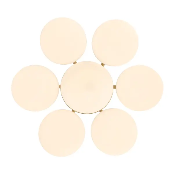 Lunara 18.25" 7-Light Semi-Flush Mount in Legacy Brass - Image 6