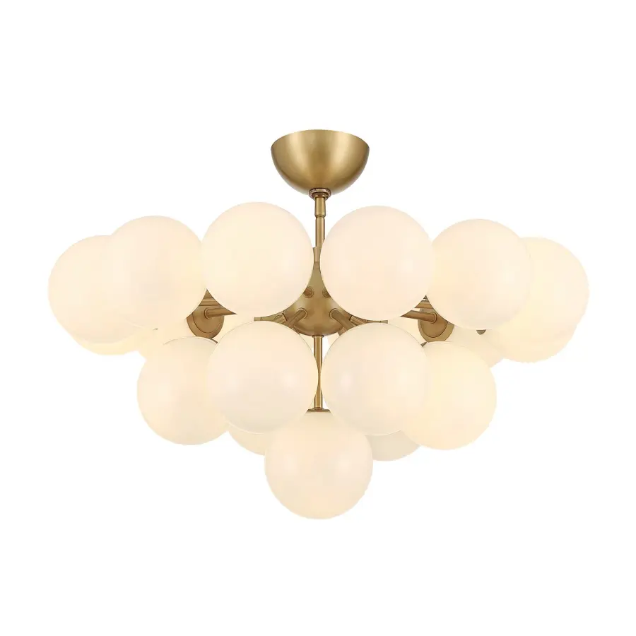 Lunara 28" 19-Light Convertible Chandelier - Image 1