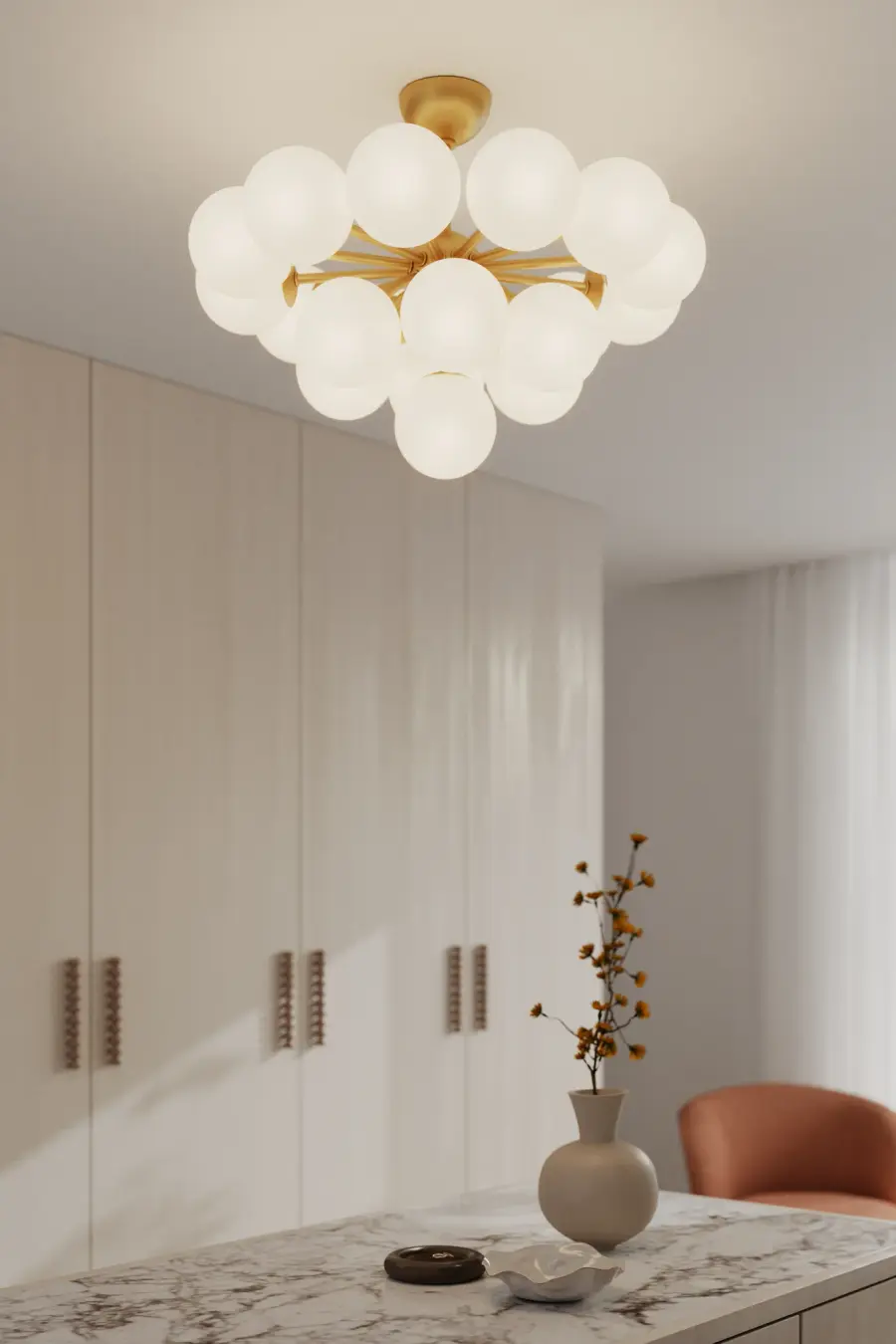Lunara 28" 19-Light Convertible Chandelier - Image 2