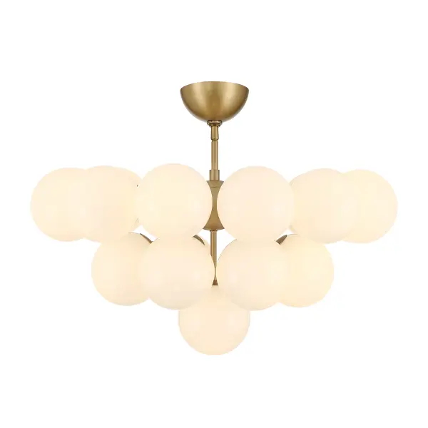 Lunara 28" 19-Light Convertible Chandelier - Image 15