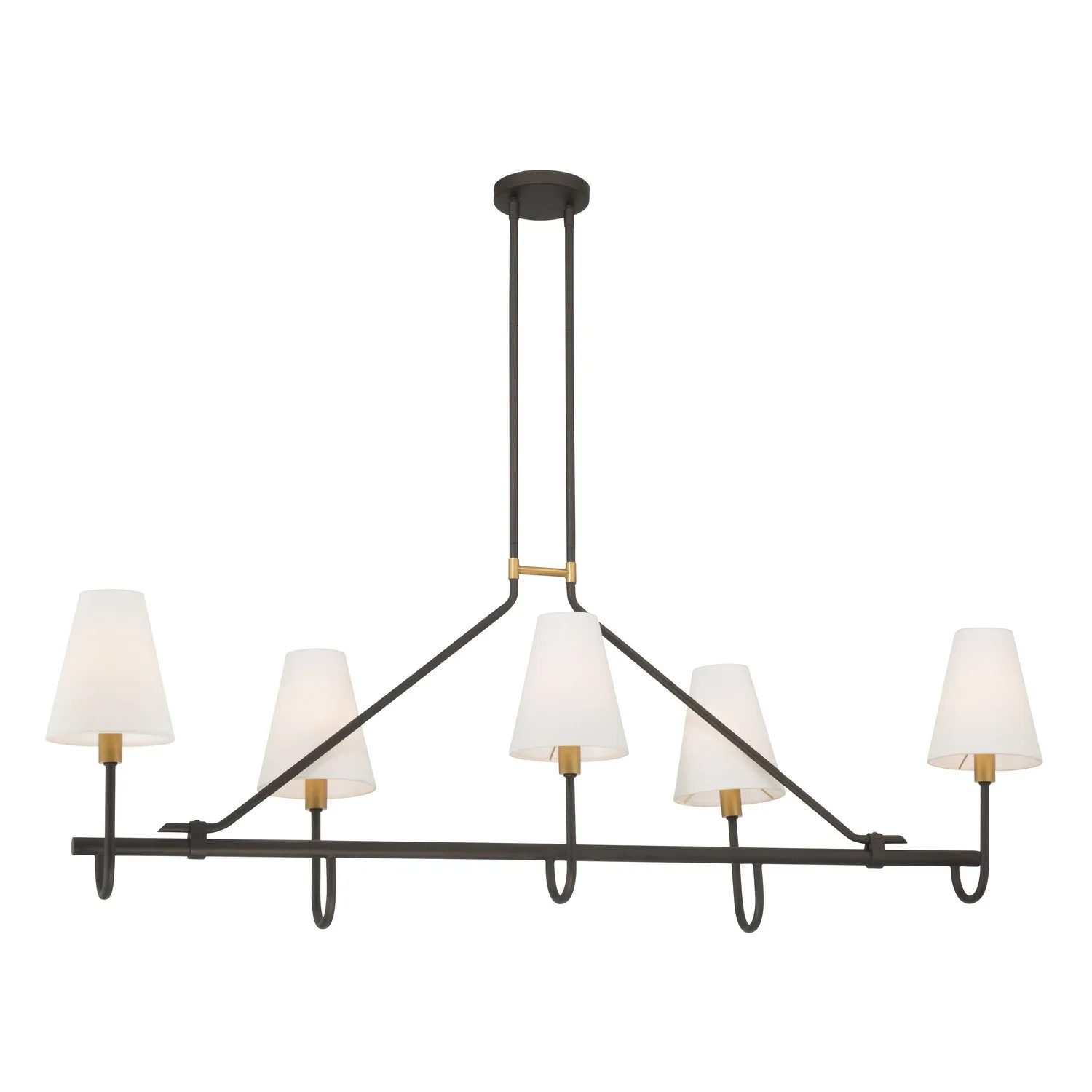 Bellforge 51" 5-Light Linear Chandelier