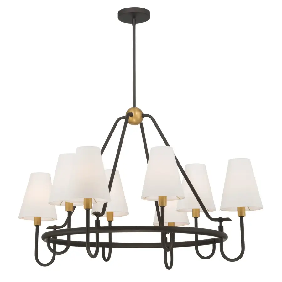 Bellforge 38" 8-Light Pendant - Image 1