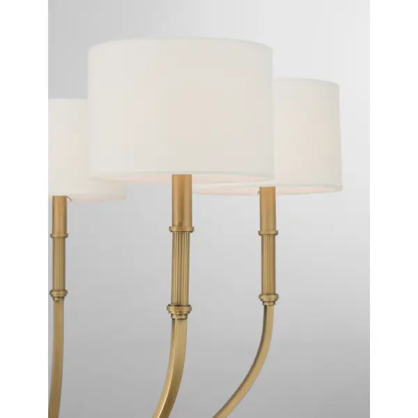 Molvene 33" 5-Light Chandelier in Legacy Brass - Image 7