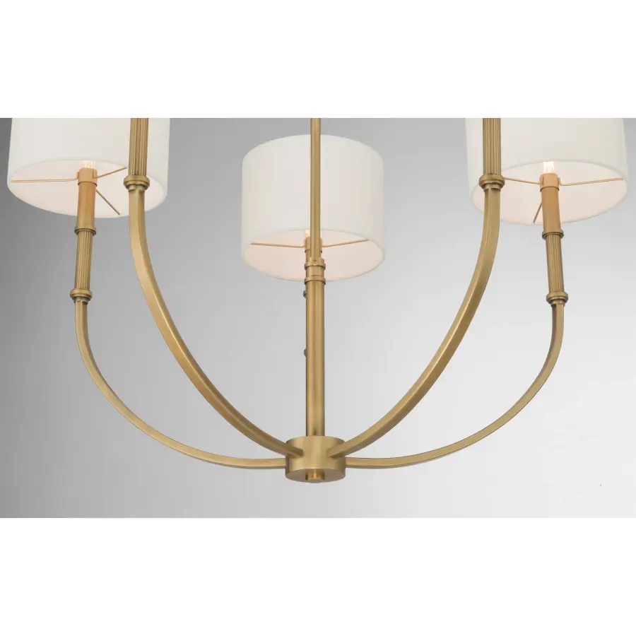 Molvene 33" 5-Light Chandelier in Legacy Brass - Image 8
