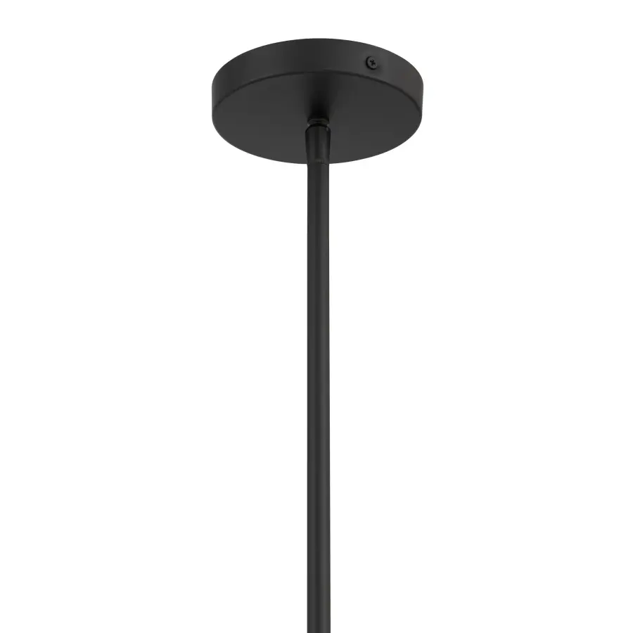 Delgada 36" 10-Light Chandelier in Dark Matte Black - Image 4