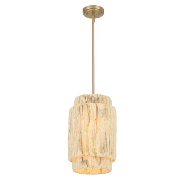 Caviana 1 Light Pendant in Signature Brass - Image 3