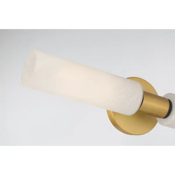 Wexmere 21" 2-Light Vanity in Legacy Brass and Dark Matte Black - Image 3