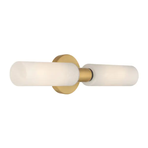 Wexmere 21" 2-Light Vanity in Legacy Brass and Dark Matte Black - Image 6
