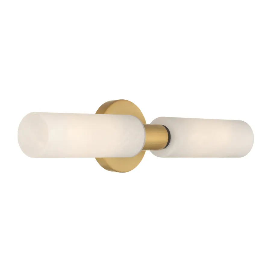 Wexmere 21" 2-Light Vanity in Legacy Brass and Dark Matte Black - Image 6