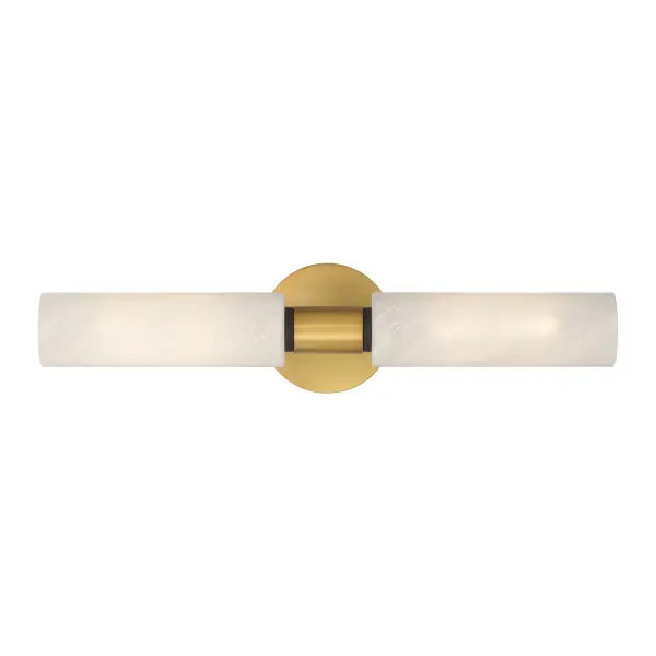 Wexmere 21" 2-Light Vanity in Legacy Brass and Dark Matte Black - Image 8