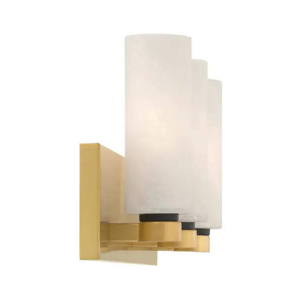 Wexmere 22" 3-Light Vanity in Legacy Brass and Dark Matte Black - Image 4