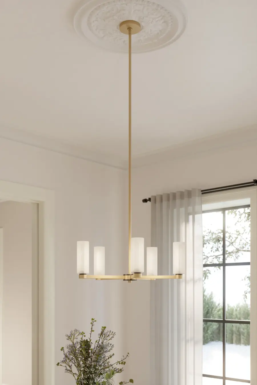Wexmere 26" 5-Light Chandelier in Legacy Brass - Image 2