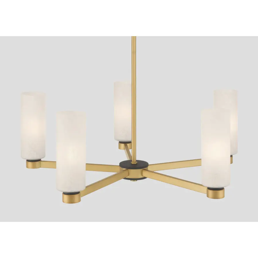 Wexmere 26" 5-Light Chandelier in Legacy Brass - Image 5
