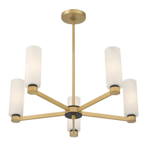 Wexmere 26" 5-Light Chandelier in Legacy Brass - Image 7